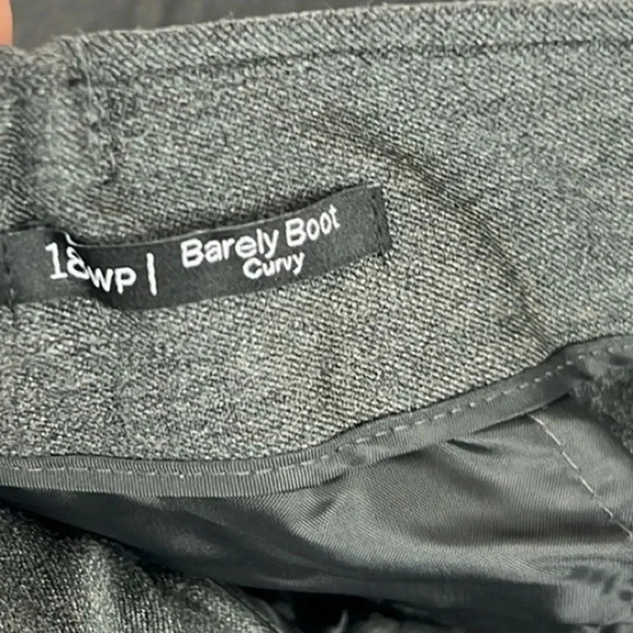 Talbots New Women’s 18WP Heather Gray Curvy Barely Boot Full Length Pant - Picture 5 of 13